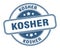 kosher stamp. kosher round grunge sign.