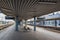 KOSICE, SLOVAKIA â€“ MAY 1 2019: Almost empty platforms of Main railway station in Kosice Slovakia