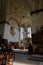 Kostelec nad Cernymi lesy, Czech Republic - July 31, 2021 - castle chapel with renaissance furniture