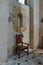Kostelec nad Cernymi lesy, Czech Republic - July 31, 2021 - castle chapel with renaissance furniture