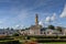 Kostroma. Susaninskaya Ekaterinoslavskaya square. Fire tower. Monument of classical architecture of the early 19th century