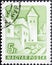 Koszeg castle in green stamp