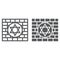 Kotel line and glyph icon, religion and judaism, jewish wall sign, vector graphics, a linear pattern on a white