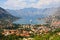 Kotor bay and a cruise ship