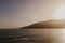 Kotor bay at sunset. Overcast sky. Montenegro, Balkans, Adriatic sea, Europe