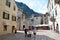 Kotor city, Montenegro, June, 24, 2015, Tourists walking in ancient Kotor