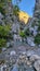 Kotor - Hidden natural pool at the beginning of the ladder of Kotor hike, Montenegro, Balkan Peninsula, Europe