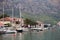 Kotor Marina and seaside at rainy day