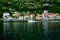 Kotor, Montenegro, 1 june 2017:People go boating along the Boka Bay of Kotor