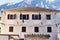 Kotor, Montenegro, three-story house shutters closed