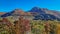 Kotor - Panoramic view on mountain peaks Golis, Stirovnik and Gomile in Lovcen, Orjen national park, Dinaric Alps