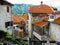 Kotor panoramic view, red tiling roofs