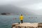 Kotorâ€™s Bay. Fisherman