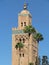 Koutoubia Mosque and its beautiful Minaret in Marrakech Morocco