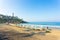 Kovalam Beach Chairs Umbrellas Waterfront Sand