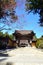 Koyasan, Japan - November 20, 2019: View entrance and exit of Koyasan Shingon Sect Main Temple Kongobu-ji in Koyasan, Japan