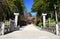 Koyasan, Japan - November 20, 2019: View entrance and exit of Koyasan Shingon Sect Main Temple Kongobu-ji in Koyasan, Japan