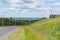 Kozmodemyansk, view of the Smolensk Cathedral and the wide Volga river, photo was taken on a sunny summer day