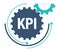 KPI - Key Performance Indicator in gear metaphor