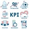 KPI  - key performance indicators concept