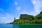 Krabi islands with blue sky of Thailand