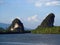 Krabi limestone rock formations gate, Thailand