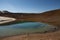 Krafla volcano geothermal area scenery in Iceland