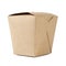 Kraft paper box for takeaway food. Closed cardboard container