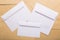 Kraft paper envelopes.White paper envelopes