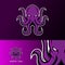 Kraken octopus squid mascot sport gaming esport logo template for squad team club