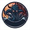 Kraken octopus squid mascot sport gaming esport logo template for squad team club
