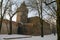 Krakow, Poland, city walls with Carpenters Tower