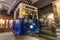 Krakow, Poland - June 3, 2018: old tramway used in german-occupied Poland inside Oskar Schindler`s Enamel factory museum