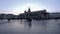 Krakow, Poland: People walking in the center of the city of Cracow Main Square in the Old Town with Cloth Hall