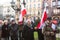 KRAKOW, POLAND - Unidentified participants during protest near Cracow Opera