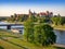 Krakow, Poland with Wawel Castle and Vistula River
