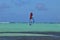 Kralendijk, Bonaire: 12/16/2017: Wind surfing on Sorobon Beach on the island of Bonaire