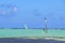 Kralendijk, Bonaire: 12/16/2017: Wind surfing on Sorobon Beach on the island of Bonaire