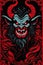 Krampus, Dark style, Weird, Abyssal creature in hell, agony, creep, hyper detailed