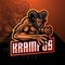 Krampus esport mascot logo design