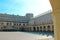 Krasiczyn, Poland - 11 October 2013: A view of the courtyard of Krasicki Castle in Krasiczyn, near Przemysl. The castle was built