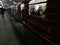 `Krasnaya Strela` Russian Train departs from Biblioteka Imeni Lenina
