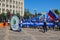 Krasnodar, Russia - May 1, 2017: People take part in the May day