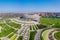 Krasnodar, Russia - May 2019: Panoramic view of Krasnodar Stadium