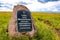 Krasnoe, Russia - May 2016: Memorial stone in honor of Boyar Mikhail Brenk