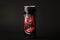 Krasnoyarsk, Russia, June 20, 2020: a crumpled Coca-Cola can on a black background