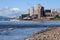 Krasnoyarsk, Yenisei embankment, view of the Museum center and the Museum-motor ship