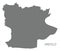 Krefeld city map grey illustration silhouette shape