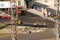 Kremenchug, Poltava region, Ukraine, April 9, 2019, laying asphalt near the ATB market, people are laying new asphalt