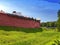 The Kremlin (Detinets-stronghold). Great Novgorod. Russia.Landscape in a sunny day